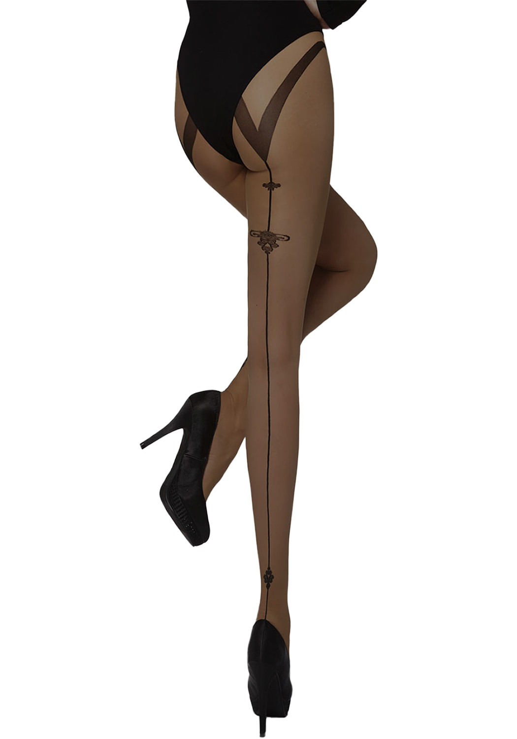 Tights with back seam Celia 20 DEN