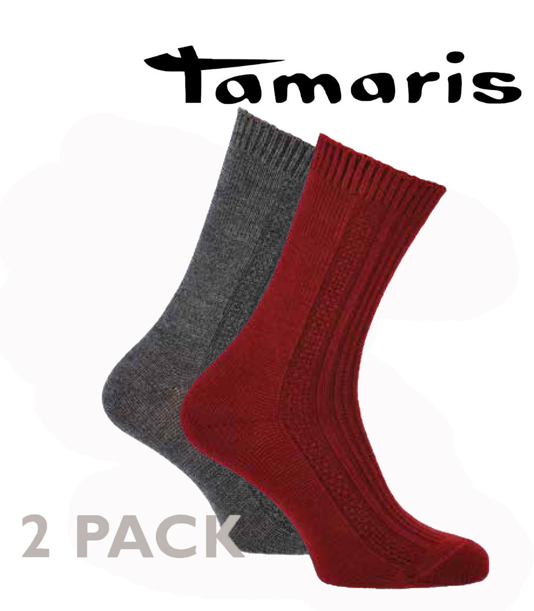 Textured socks in pack of 2 pairs